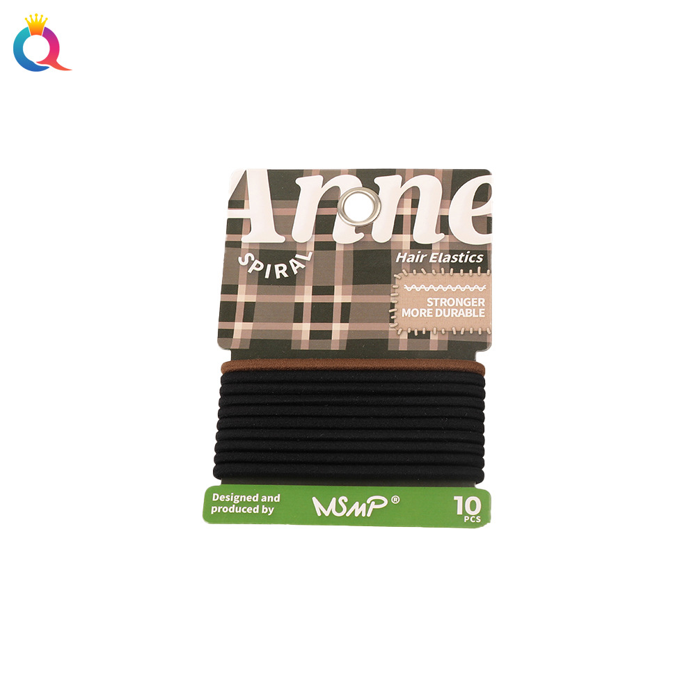 Qiyue Cross-border Colorful hair ties, girls' high school elastic rubber bands, hair ties, high-end hair ties, and hair accessories wholesale Item Picture
