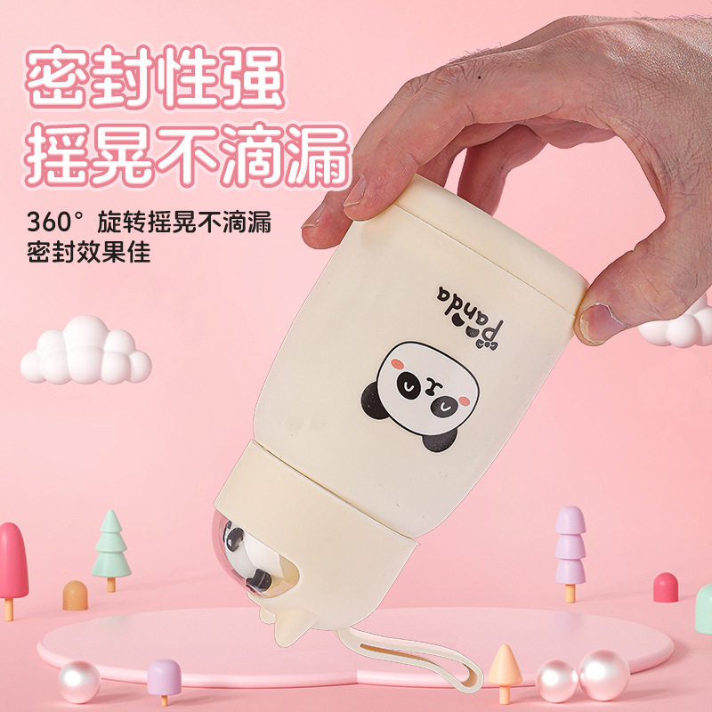New and cute pet glass cups, plastic glass cups, adorable cartoon water cups, and promotional gift cups for the opening ceremony event Specification drawing