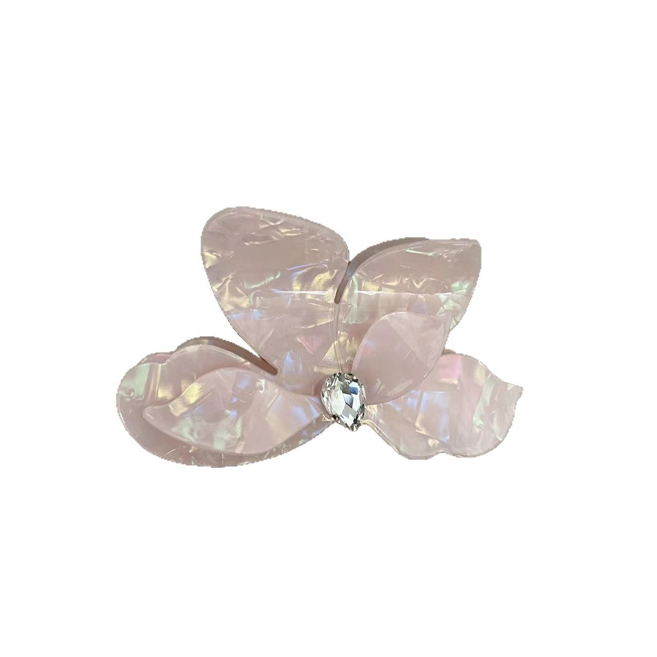 Korean super fairy-like hairpin, mermaid girl, butterfly grab, colorful and fashionable hair grab, half shark clip hair accessory at the back of the head Item Picture