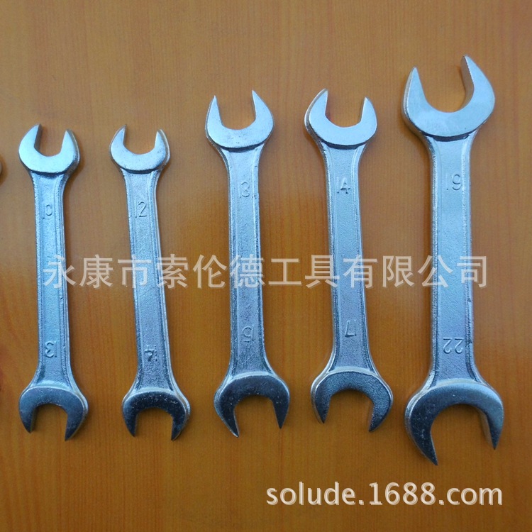 Factory price supply of forged galvanized double-head open-end wrenches and short handles for random vehicle matching details Picture