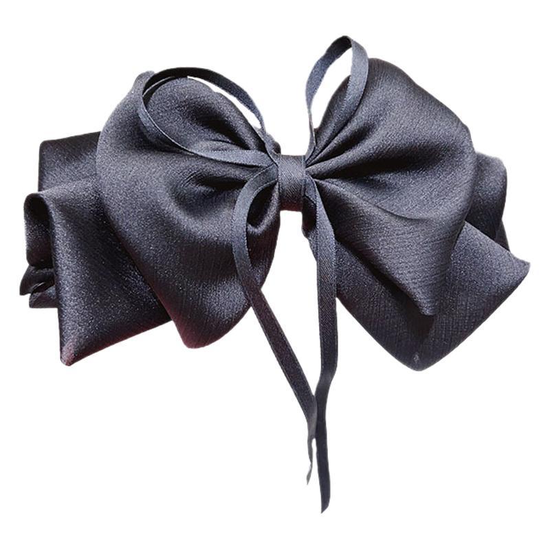 French gentle and elegant bow, ribbon, spring clip, children's face, small back of the head, hairpin, grappling clip, hairpin headwear Item Picture