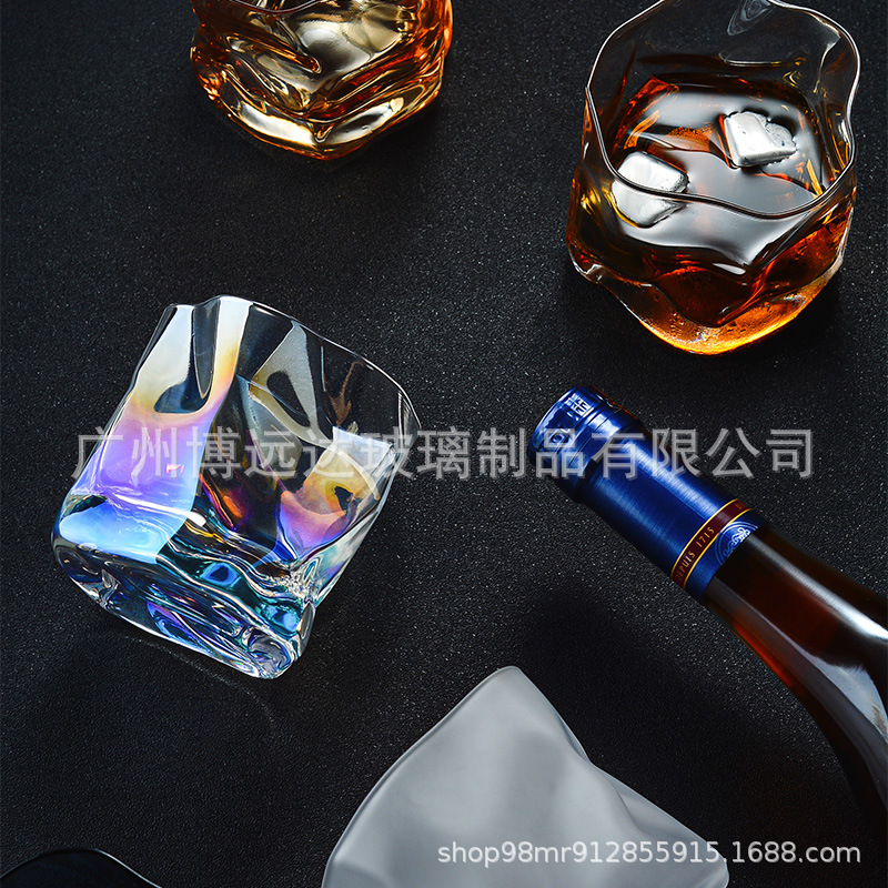 Nordic glass beer mugs, Internet celebrities, high appearance level, irregular-shaped water cups, whisky foreign wine glasses, creative glass cups, ins style details Picture
