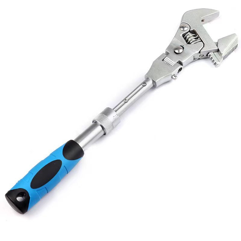 New 5-in-1 multi-functional ratchet adjustable wrench with quick extension and retraction for air conditioning, bathroom, water and electricity maintenance undefined