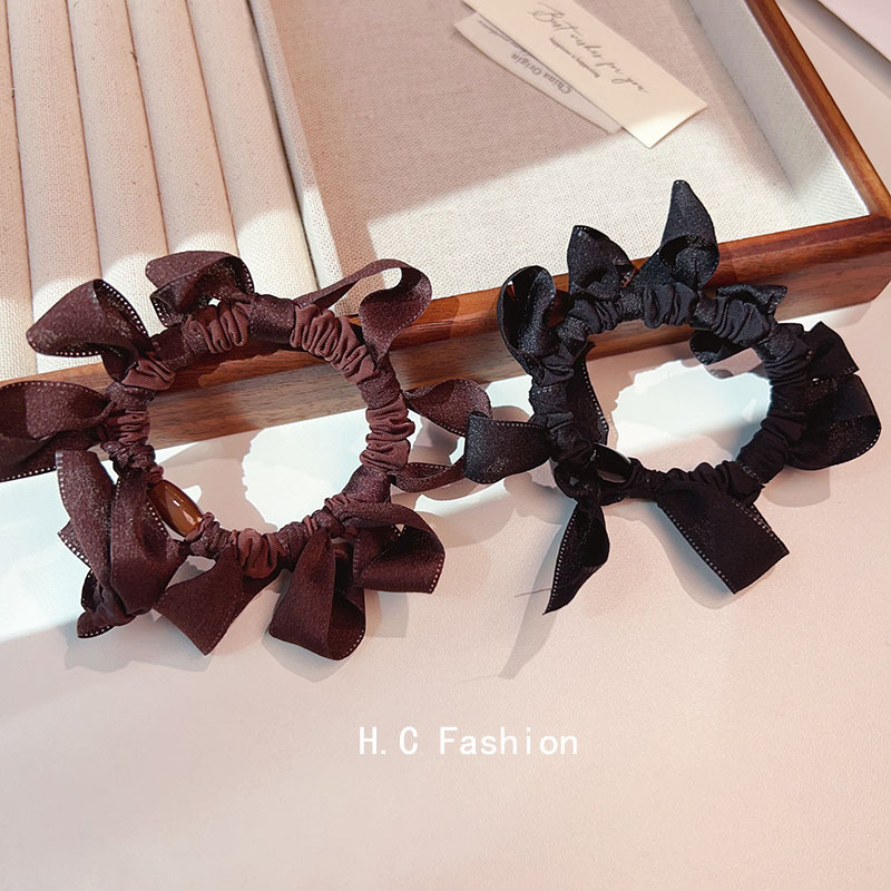 The same style of small intestine hair band women's hair tie, hair band and bun hair tie from Dongdaemun, South Korea, 2025 new simple hair tie details Picture