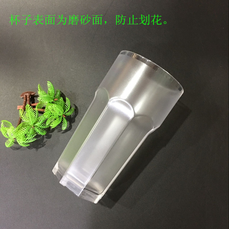New frosted PC acrylic plastic octagonal water cup, shockproof transparent beer mug, juice drink cup Application Scenario