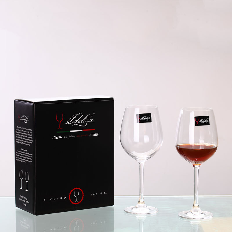 Home crystal red wine glass set of 2 pieces, crystal glass wine glass pair, commercial highball glass gift set details Picture
