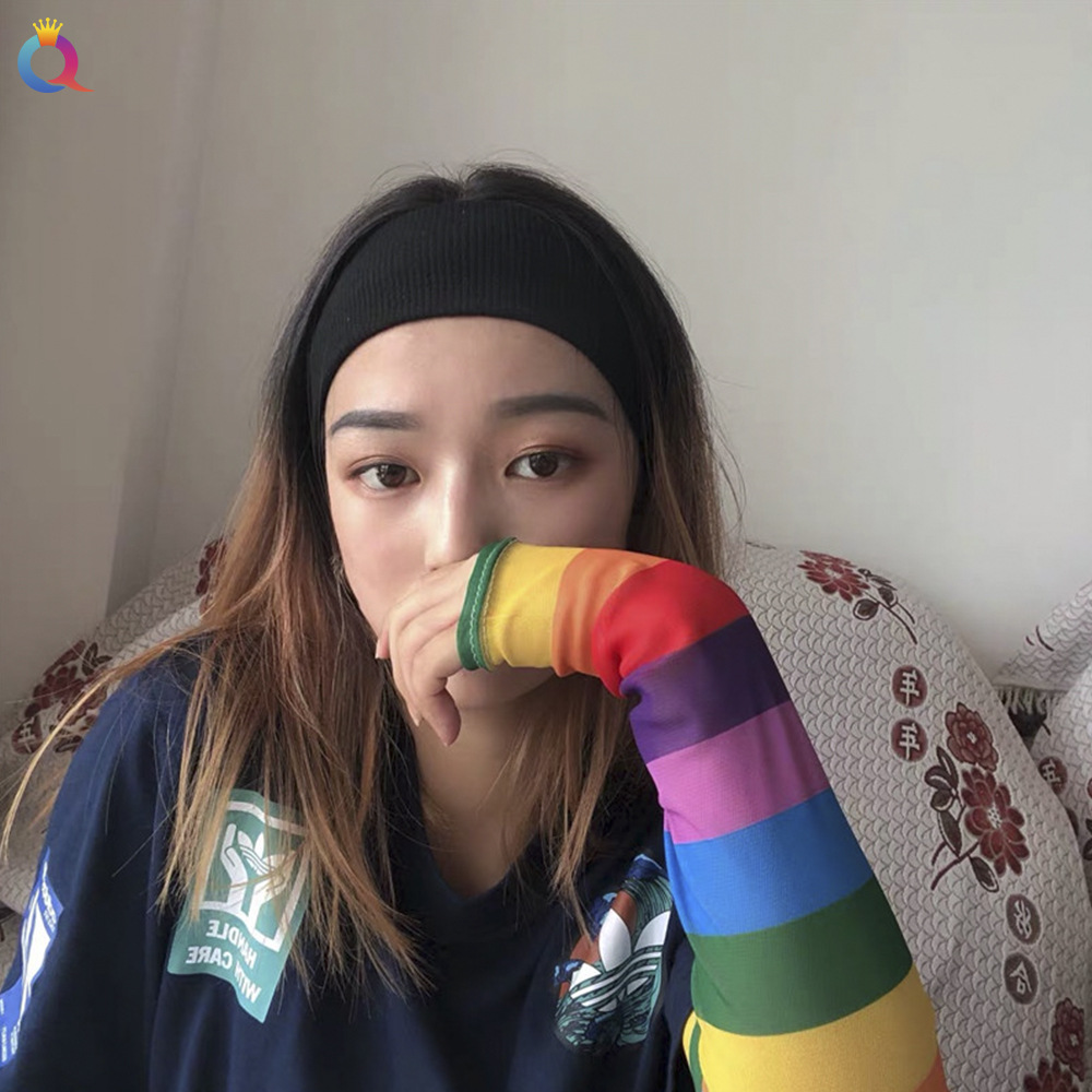 Qiyue Cross-border's new knitted hair band, a popular yoga headband for women in Europe and America, features a threaded cotton sweat-absorbing and breathable hair tie details Picture