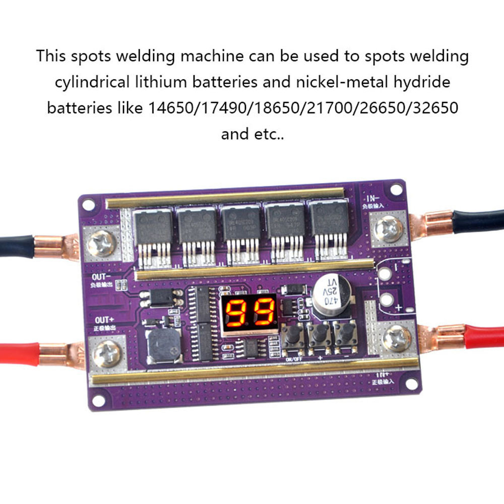 K99 Small automatic spot welding diy complete set of accessories 18650 lithium battery spot welding machine pen control mainboard spot welding machine Item Picture