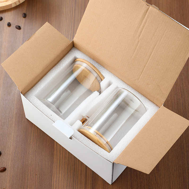 Round storage tank with wooden spoon, household high borosilicate glass sealed storage tank for tea, snacks, grains and cereals Application Scenario