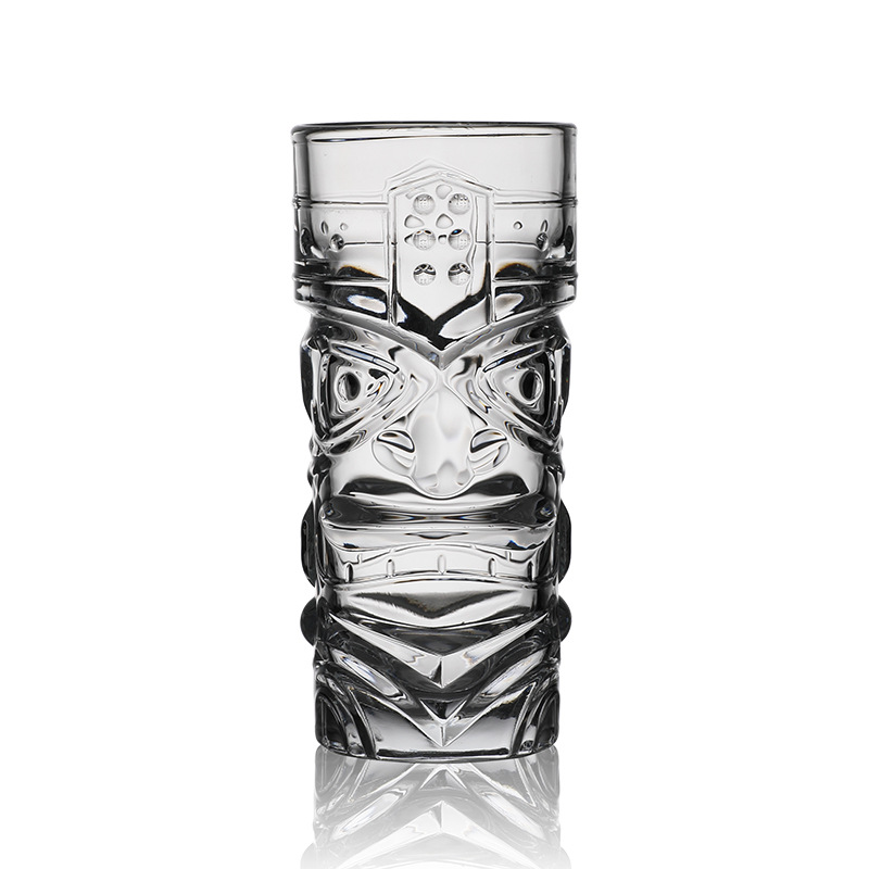 Creative big-eyed ghost face cup, glass cup, dining bar juice cup, cocktail cup, transparent glass water cup with logo printing Item Picture