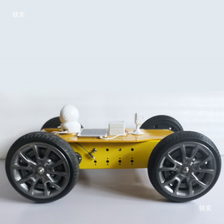 The classic 4G Ackerman 2-wheel drive robot car chassis is remotely controlled and supports agv vehicles details Picture
