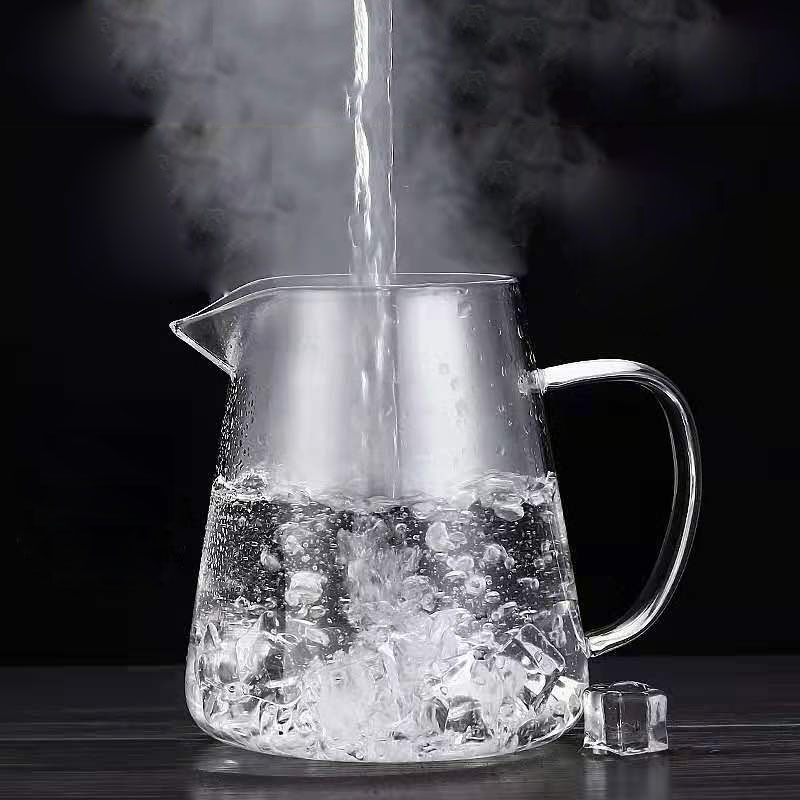 High borosilicate transparent glass stainless steel filter flower teapot, a large-capacity household teapot for brewing tea and coffee details Picture