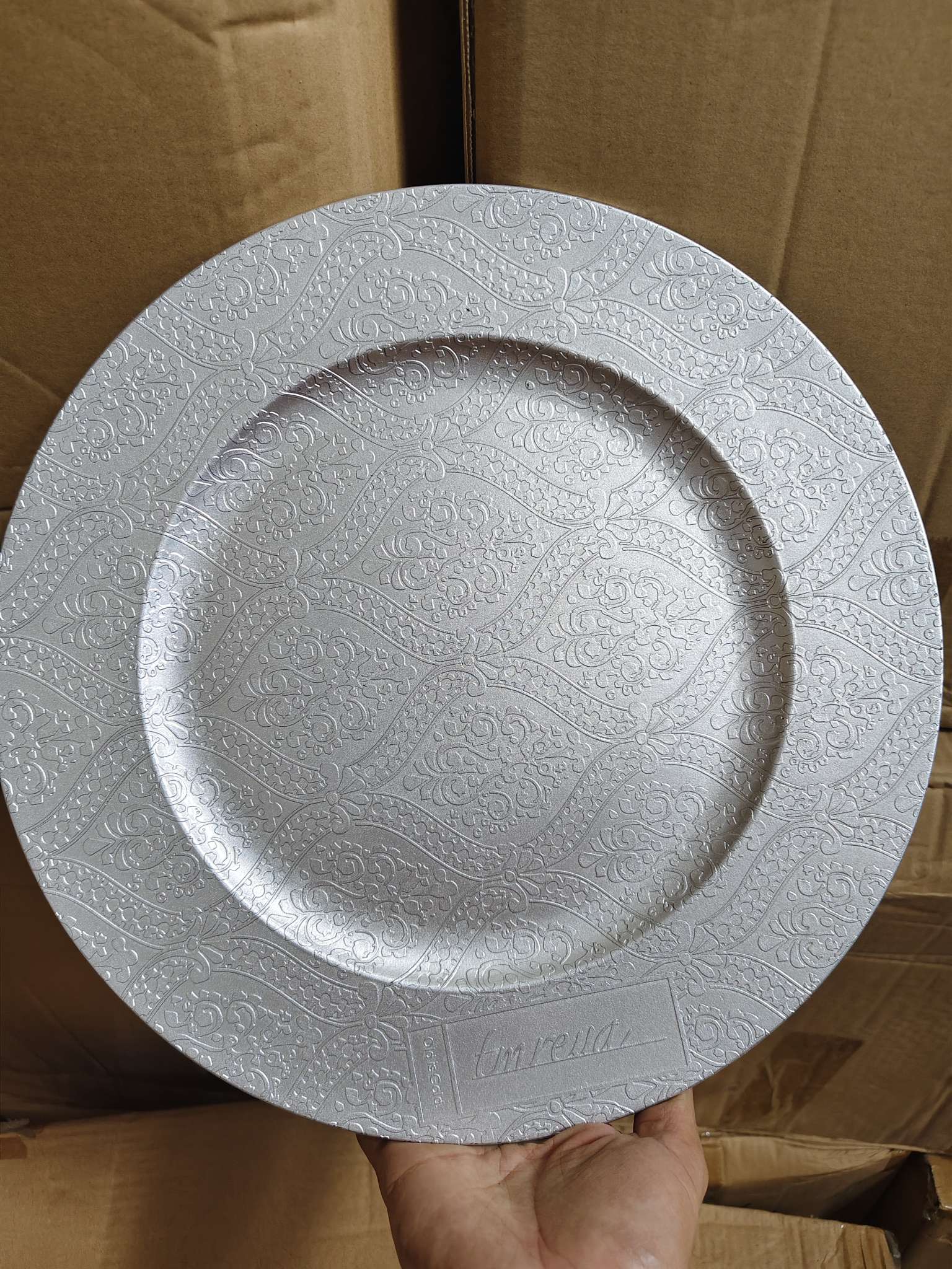 塑料盘子现货供应圣诞盘子详情图8