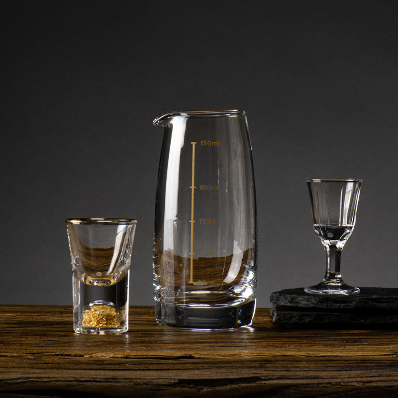 White spirit cup set, home wine divider, small wine glass, high-end Chinese wine ware, decanter, wine measuring vessel, 2-liang white spirit pot Item Picture