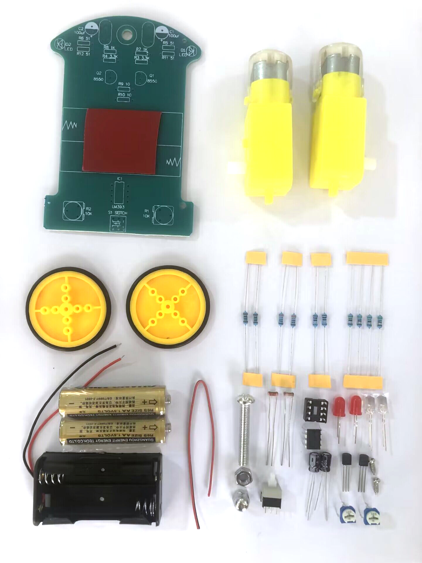 diy d2-1 intelligent Tracking trolley Kit: Electronic manufacturing technology for individual parts of the line inspection trolley undefined