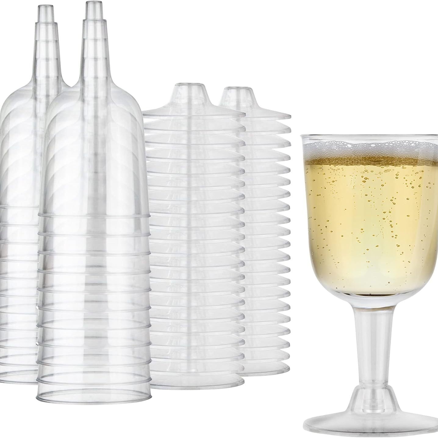 Wholesale 160ML transparent disposable red wine glasses, wedding party special red wine cocktail glasses, plastic tall glasses Item Picture