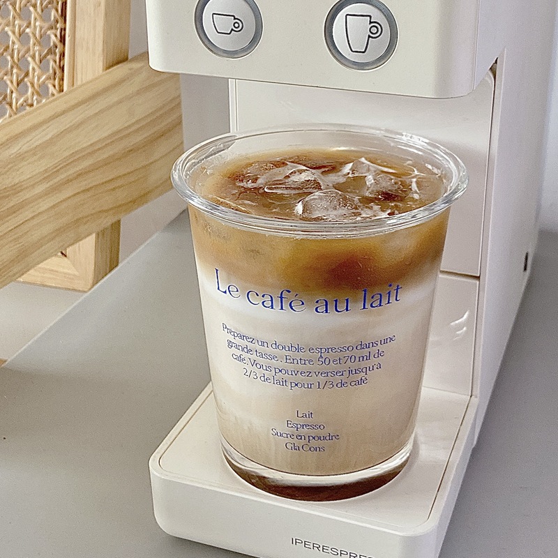 Wholesale of American cold brew iced latte coffee cups, beverage cups and glass cups from the popular Instagram coffee shop of Bolimei full figure