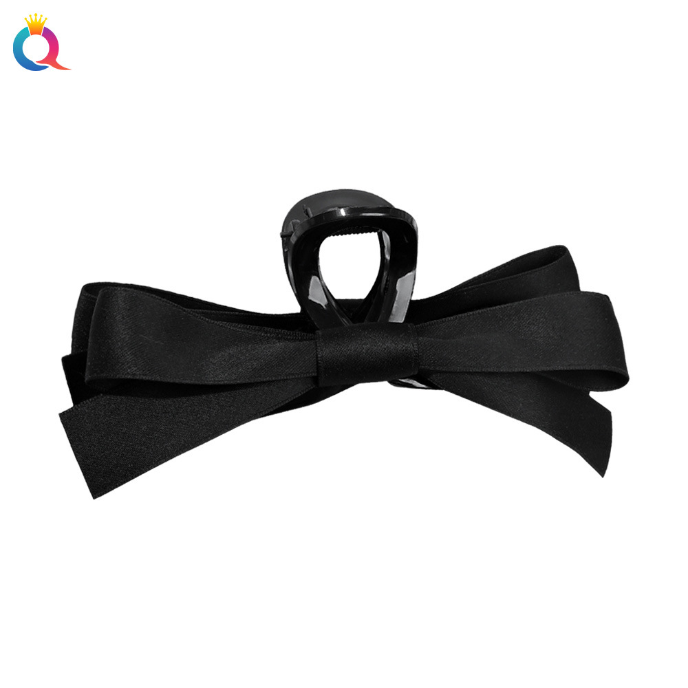 Qiyue Cross-border Double-sided bow hair clips, high-end large updo hair clips, hair accessories, shark clips, headwear wholesale Item Picture