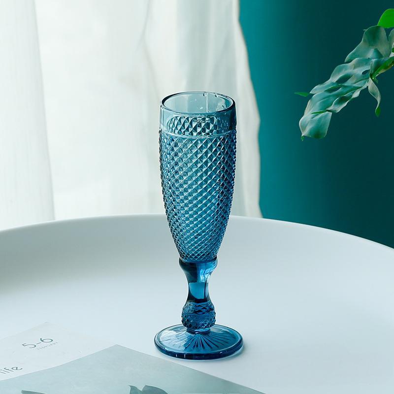 Factory wholesale pineapple-based colorants, original color champagne, beer cocktail glasses, red wine glasses, highball glasses, juice glass glasses Specification drawing
