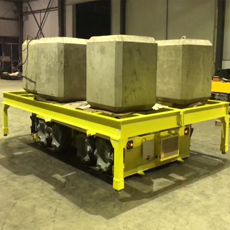 Heavy-duty AGV guided vehicle, autonomous mobile robot, steel pipe material transportation and handling vehicle for steel plant, omnidirectional trolley Specification drawing