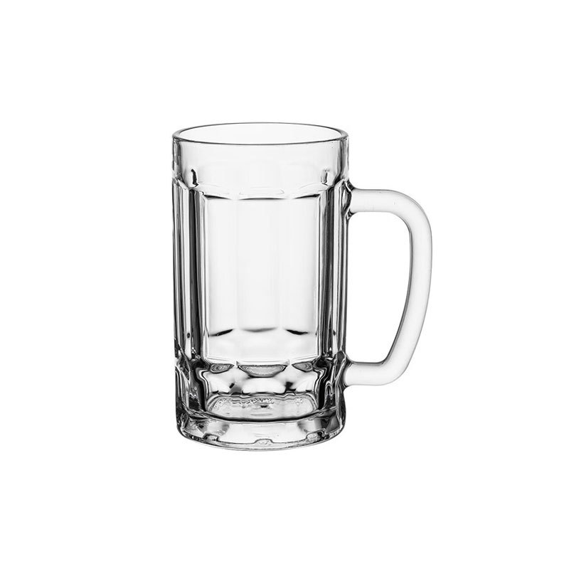 Light luxury high-end draft beer cup 500ML glass handle beer cup with a high-end feel, high appearance level, copywriting handle cup Item Picture