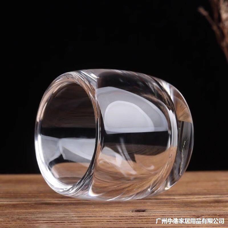 Wholesale and consignment of high-end glass cups, owner's cups that are not hot to the touch, thickened cups for personal use, health-preserving Chinese tea cups Specification drawing