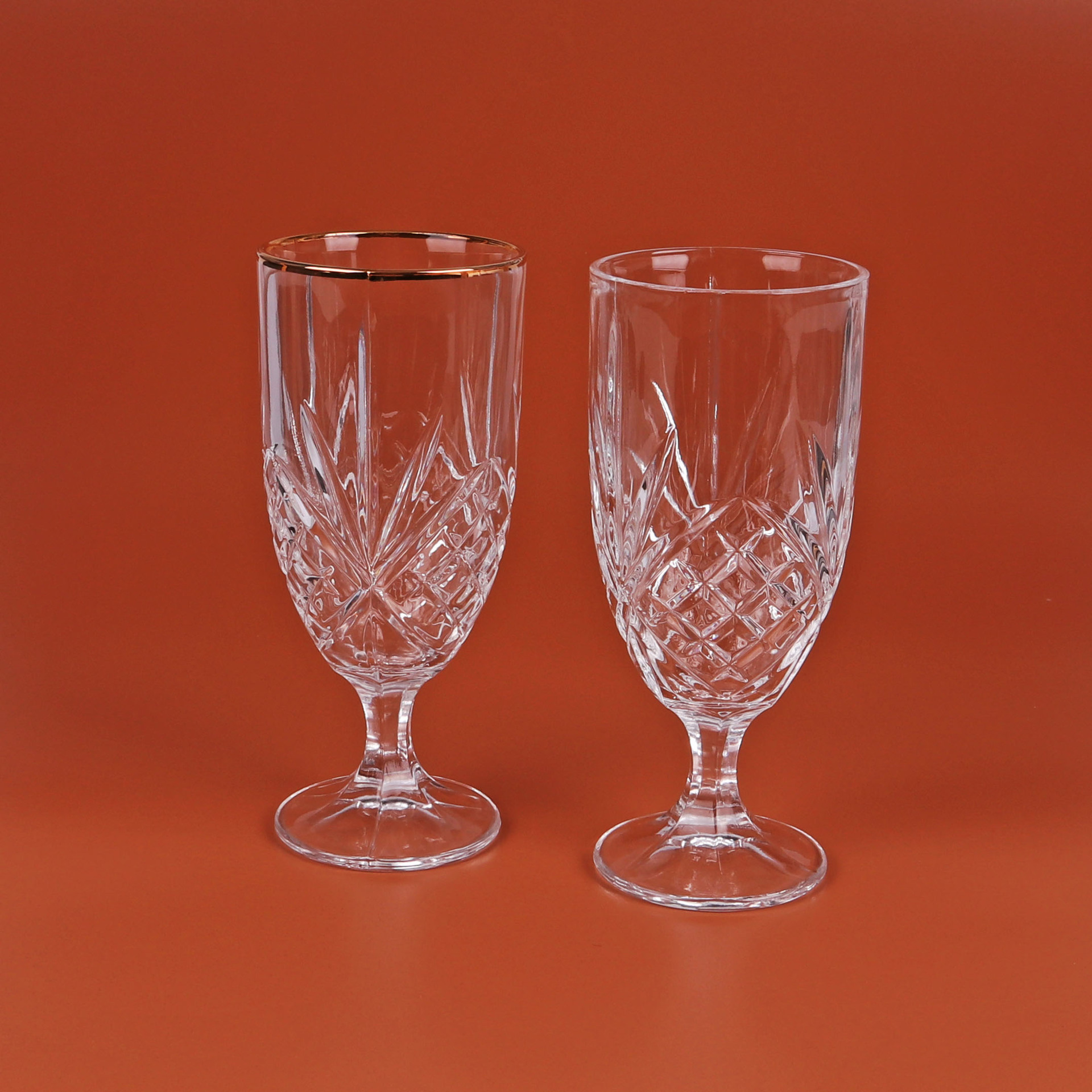 Glass juice cup, diamond-patterned smoothie cup specially designed for milk tea and dessert shops, large-capacity ice cream, tall Dublin cup details Picture