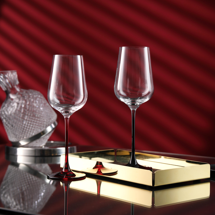 Idelita S97 series colorful crystal glass, Bordeaux wine glass, wine glass, highball glass Specification drawing
