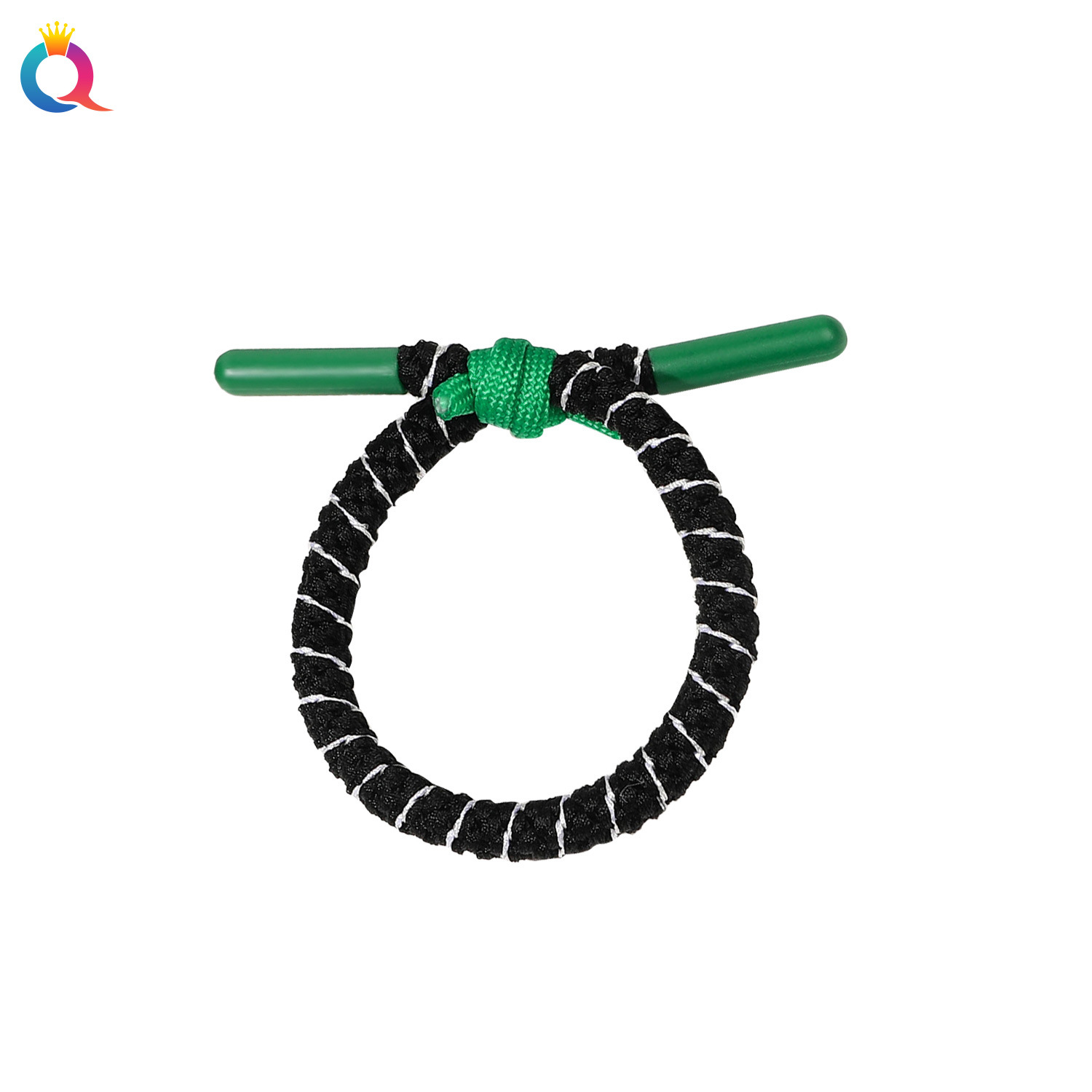Wholesale of Qiyue's simple and sporty style high ponytail hair ties, colorful braided hair bands, and high-end hair ties for girls Item Picture