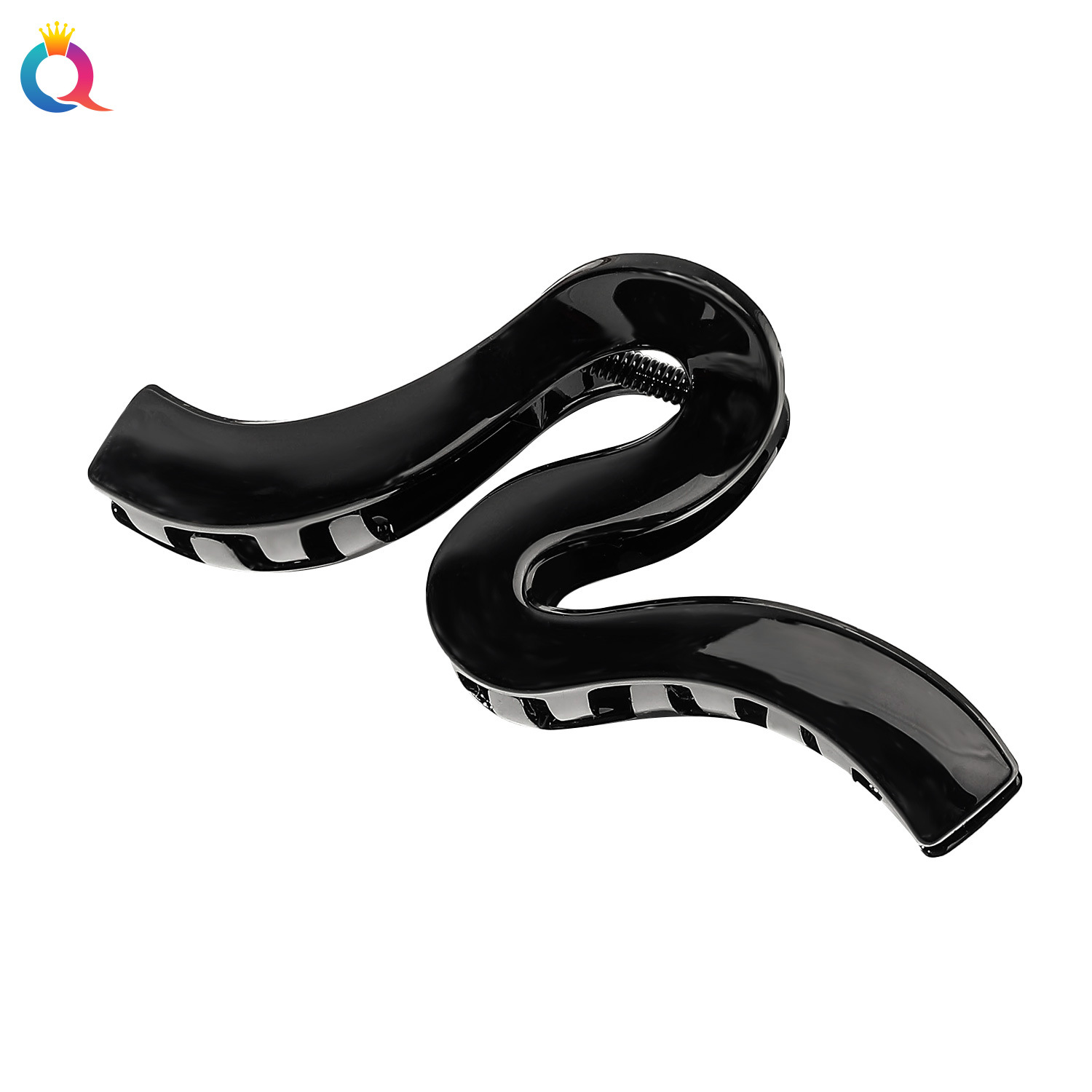 Qiyue Cross-border Large Hair clips, solid color hair curls, hair grabbers, ins high-end shark clips, exquisite hair accessories and headwear wholesale Item Picture