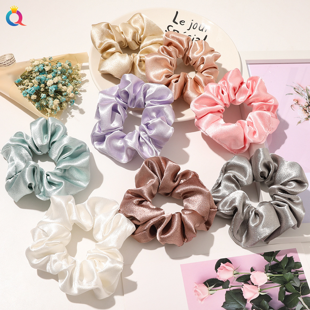 Qiyue Simple Large Intestine Hair Tie ins High-end Style Hair Tie Tie Ponytail Large Intestine Hair Tie Wholesale full figure