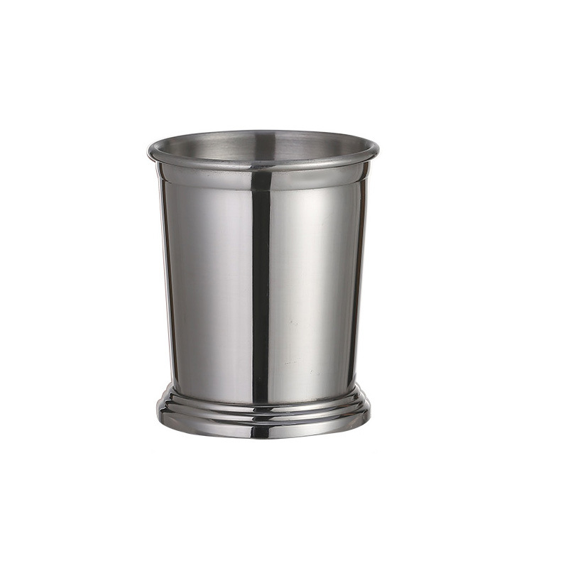 304 stainless steel Zhu Lipu cup, mint metal cocktail cup, rolled edge Mojito step cup, bar cold drink cup Item Picture