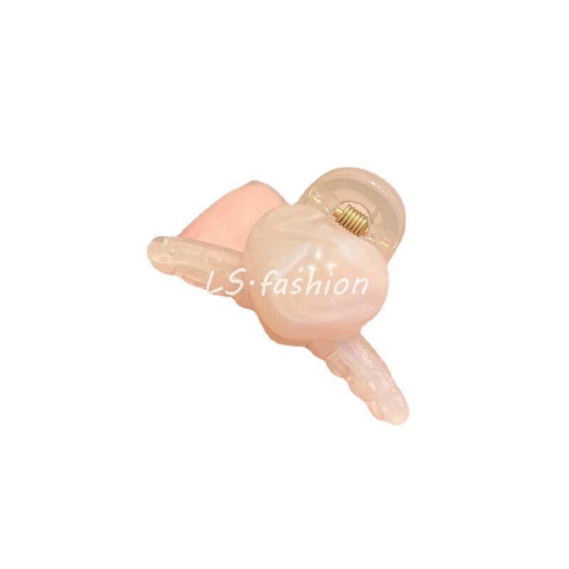 Korean acrylic heart-shaped grabbers, small cute candy-colored hair clips, mini side clips, hair clips, small clips, hair accessories Item Picture