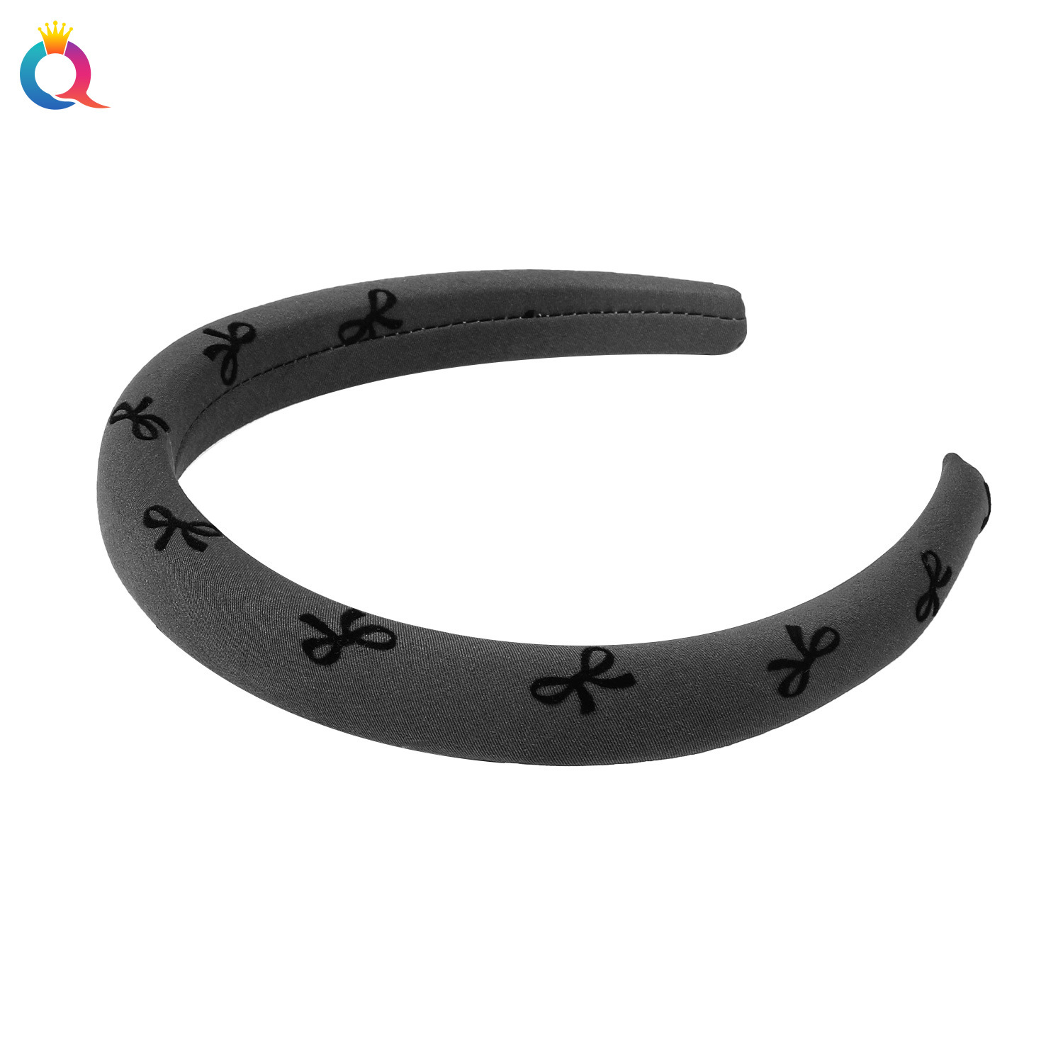 Qiyue Cross-border Sponge Bow Hair Band, fashionable new Chinese-style headband, high head top hair hole, high-end hair accessory wholesale Item Picture