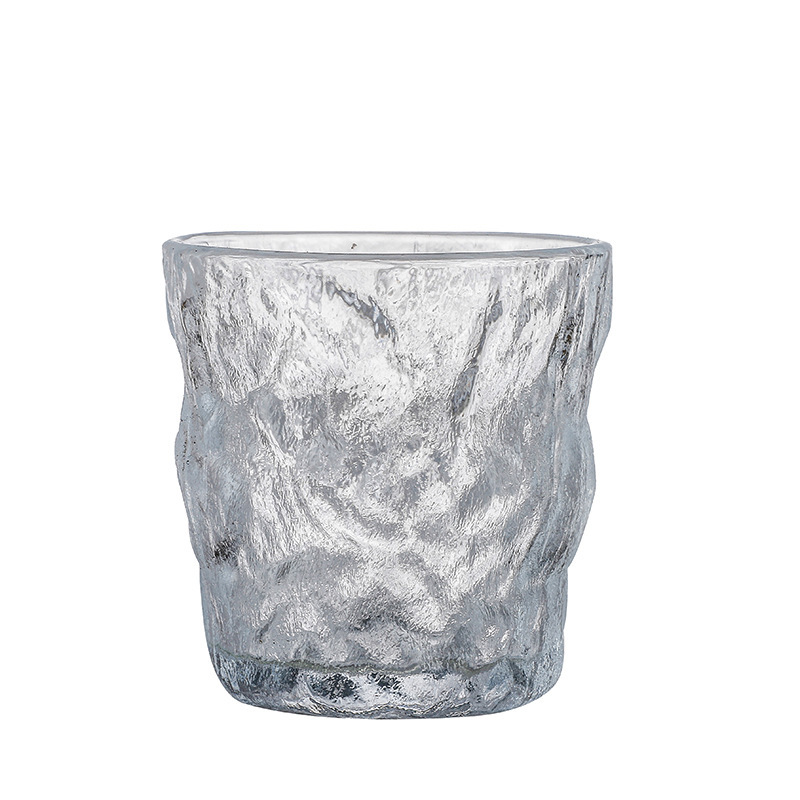 Whiskey wine glasses, frosted coffee cups, juice cups, ins Japanese glacier patterned glass cups, household water cups, tea cups Item Picture