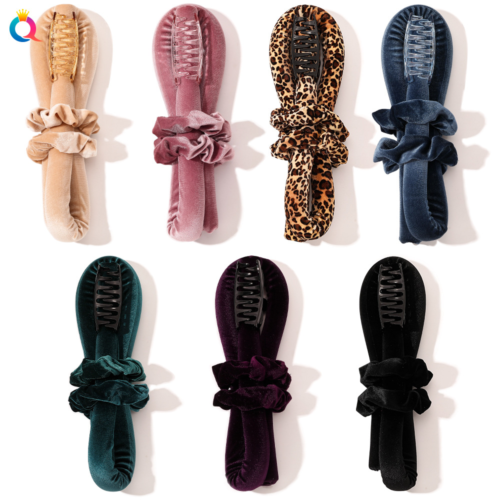 Qiyue Amazon Velvet Non-heating Lazy Person Curling Iron EVA Foam Sponge Curling Iron Hair Roller Hair Coil full figure
