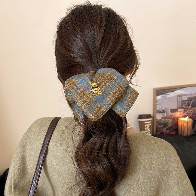 Korean-style large intestine hair band, women's high-end look, oversized bun hair tie, hair band, Internet celebrity, 2025 new style hair tie Specification drawing