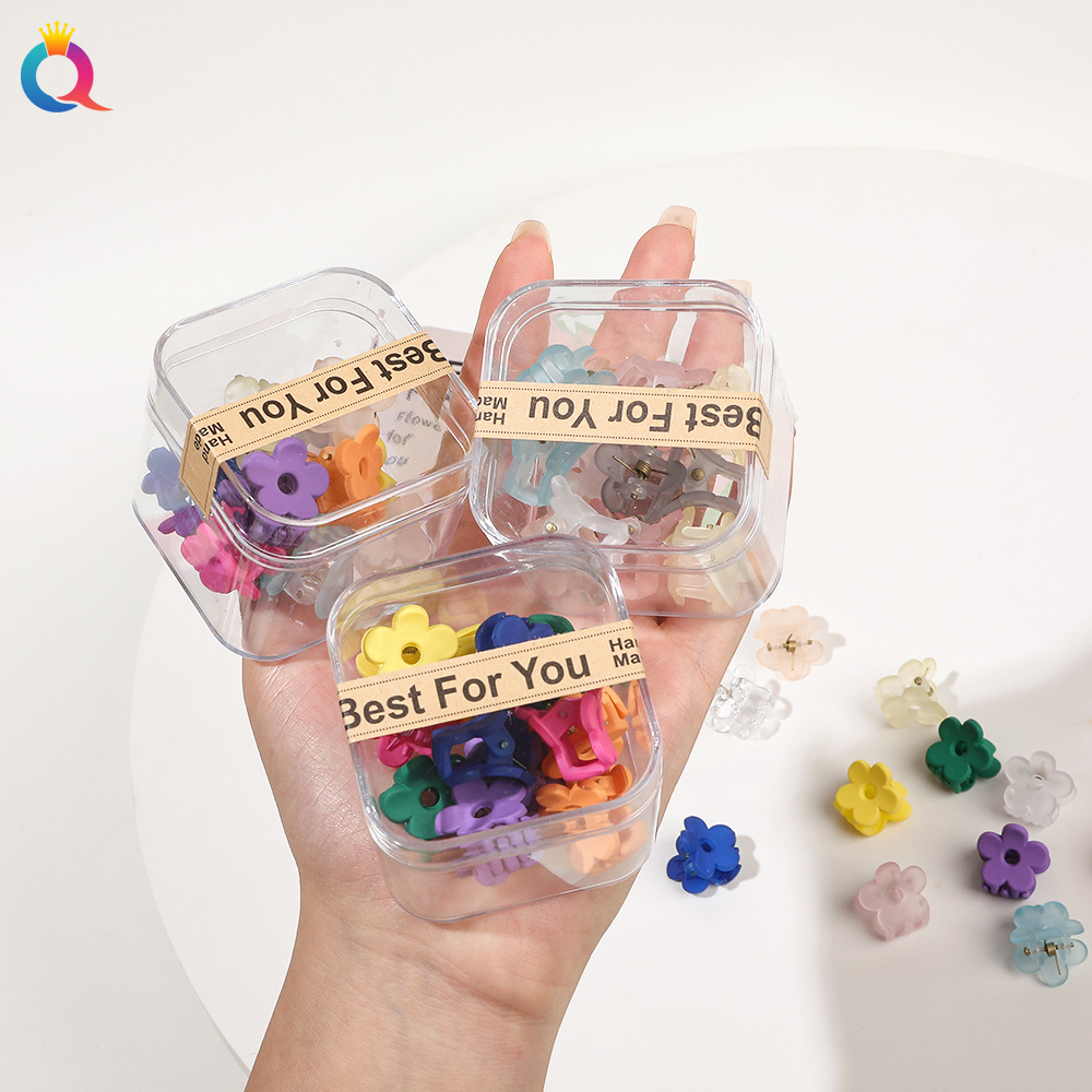 Qiyue Cross-border Small Grabbers, mini small bangs clips, broken hair clips, children's side clips, hair accessories and head accessories wholesale Specification drawing
