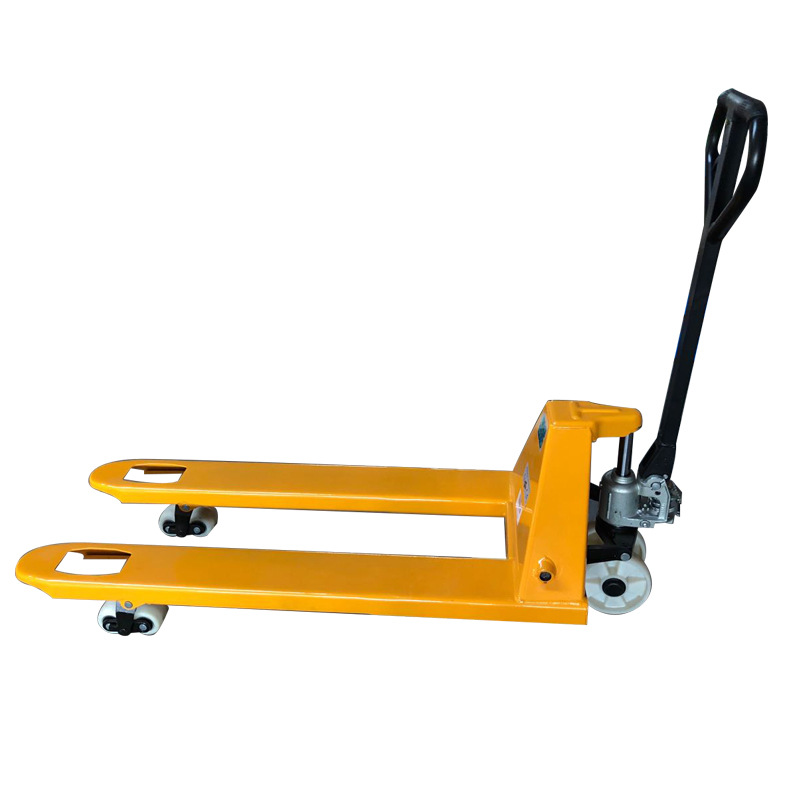 Manual hydraulic forklift warehouse pallet handling, hydraulic handling vehicle can be printed with logo, loading and unloading 2-ton and 5-ton hand-pushed floor oxen Item Picture