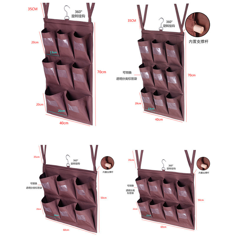 Hotel work cart, linen cart, functional cleaning cart, rag bag, storage bag, classification, hanging bag, tool and item organization Application Scenario