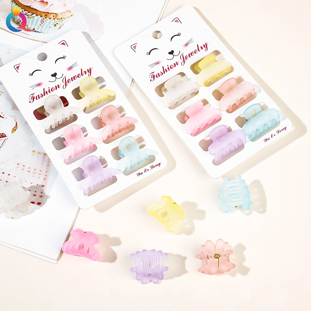Wholesale of Qiyue Korean version fashionable and simple matte mini small hair clips, hair clippers, bangs clips, hair clips and hair accessories details Picture