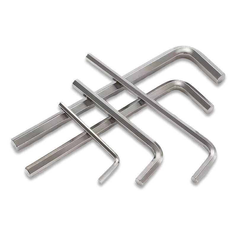 Factory wholesale hexagon key flat head six-sided inner six hardware manual L-shaped wrench in stock supply, Allen wrench Item Picture