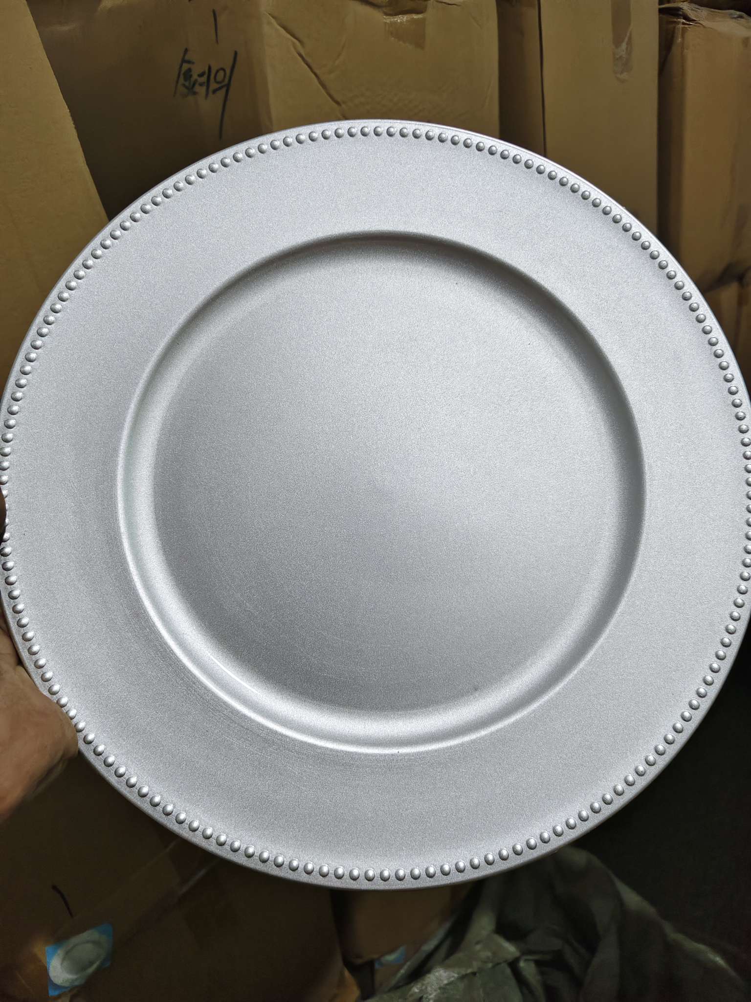 塑料盘子现货供应圣诞盘子细节图