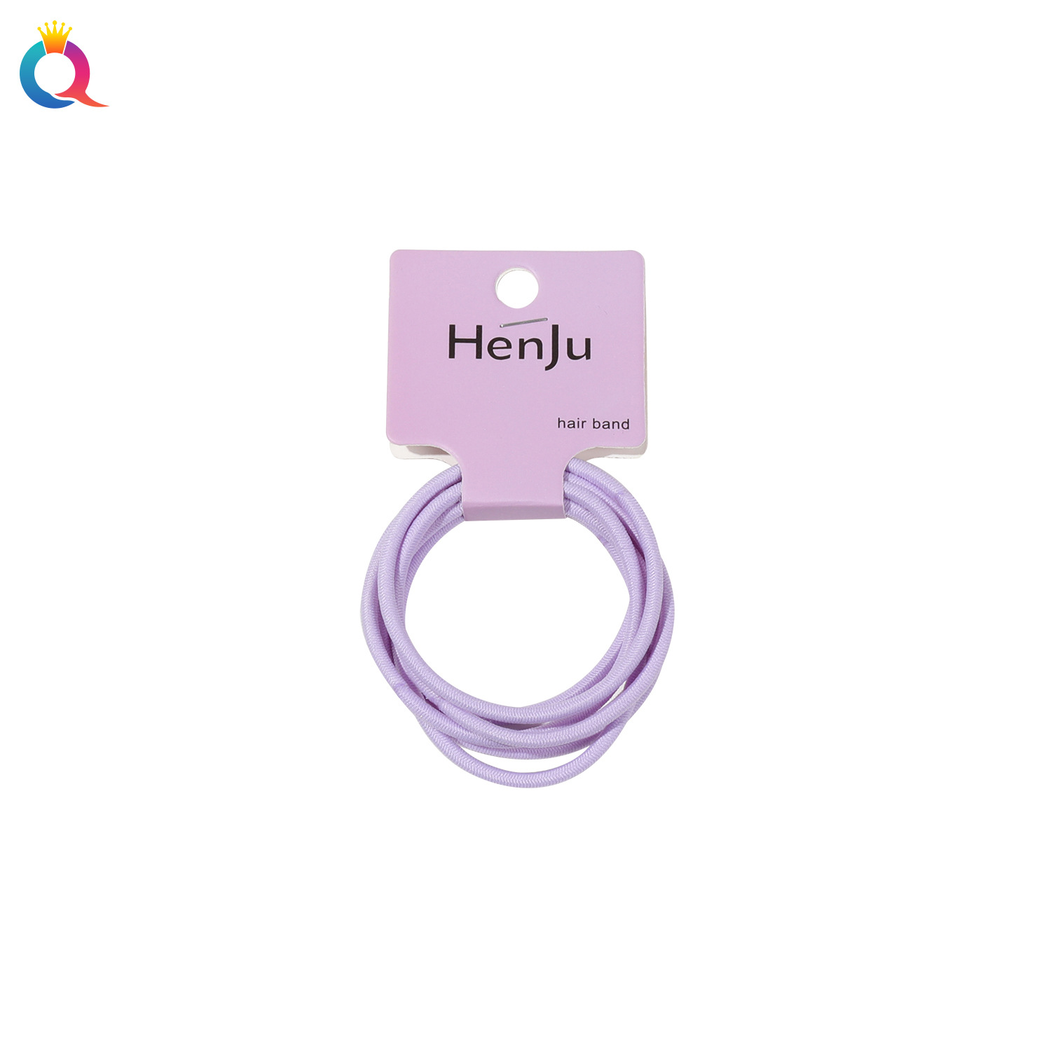 Qiyue Fashion Thickened rubber band women's hair tie clip, seamless hair band, high-elasticity and durable hair tie towel band Item Picture
