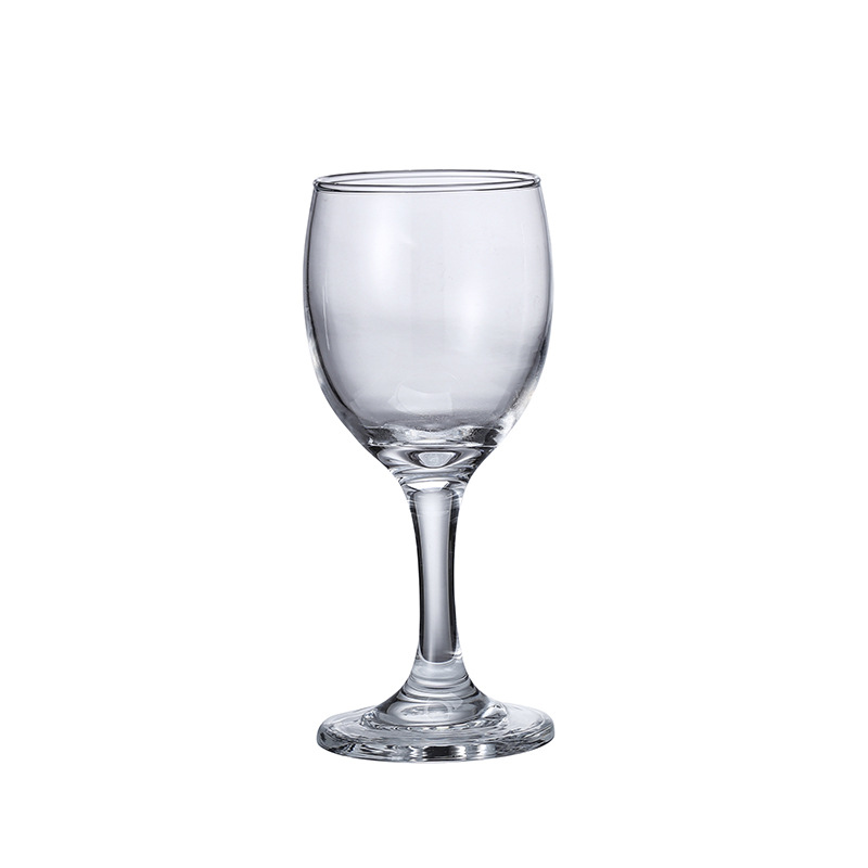 Transparent high-end glass wine glasses, high-footed household wine set, foreign wine glasses, wine glasses with LOGO available Item Picture
