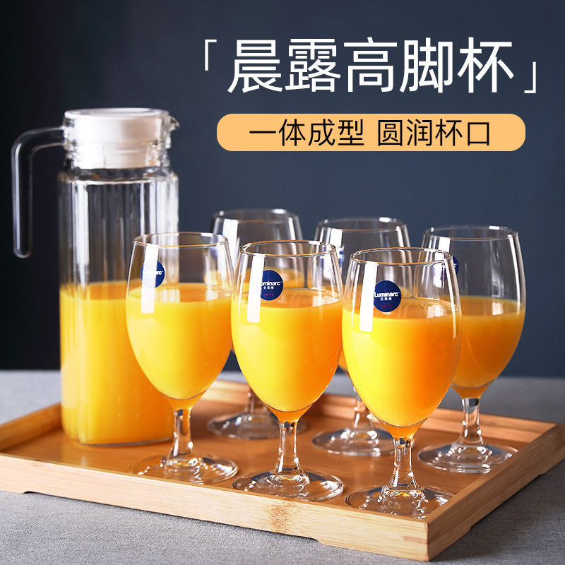 Lemeiya crystal glass red wine glass, tall champagne glass, wine glass, Morning Dew series multi-functional wine glass Specification drawing