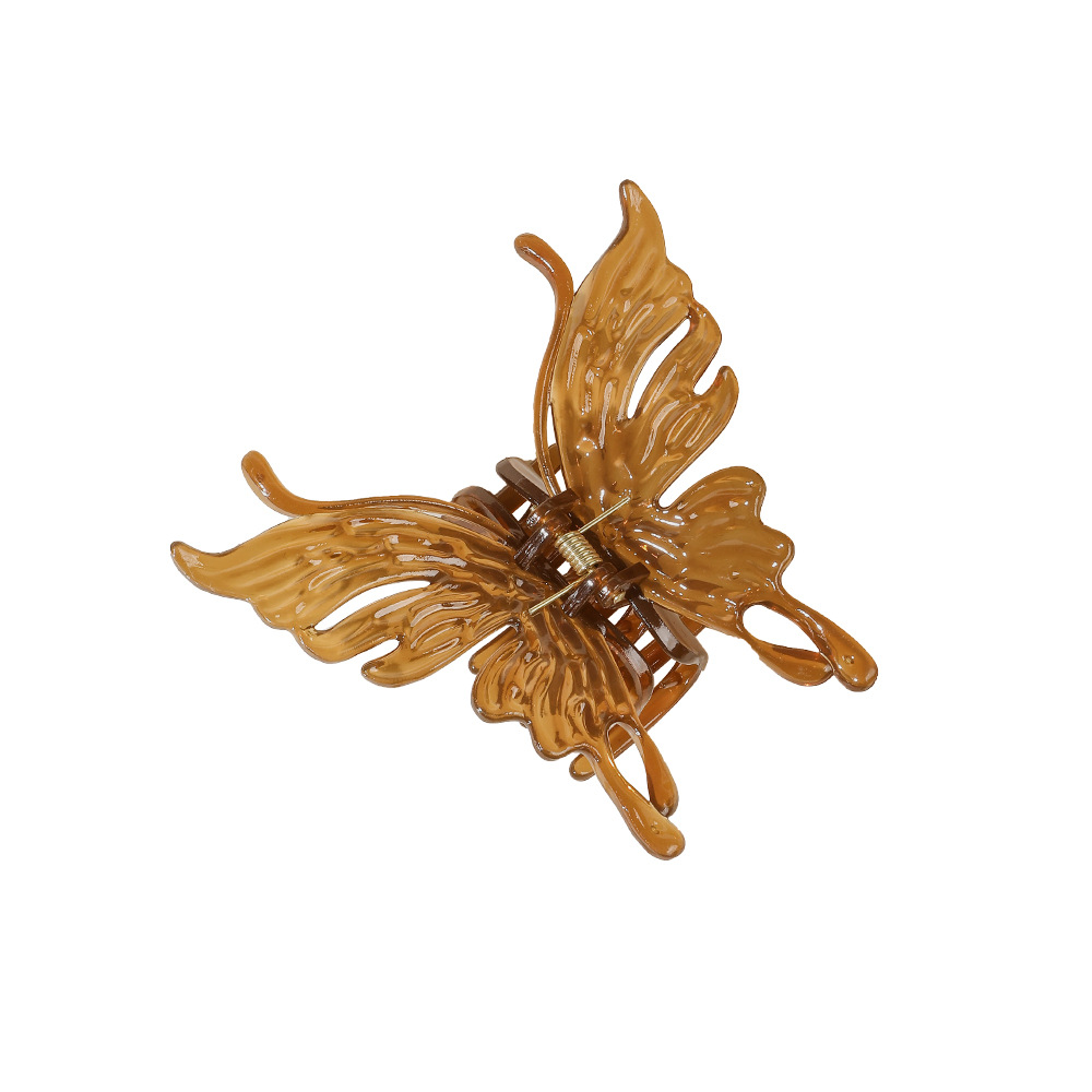 Wholesale of Qiyue high-end large-sized butterfly hair clips, updo hair clips, head clips, shark clips, children's headwear and hair accessories Item Picture