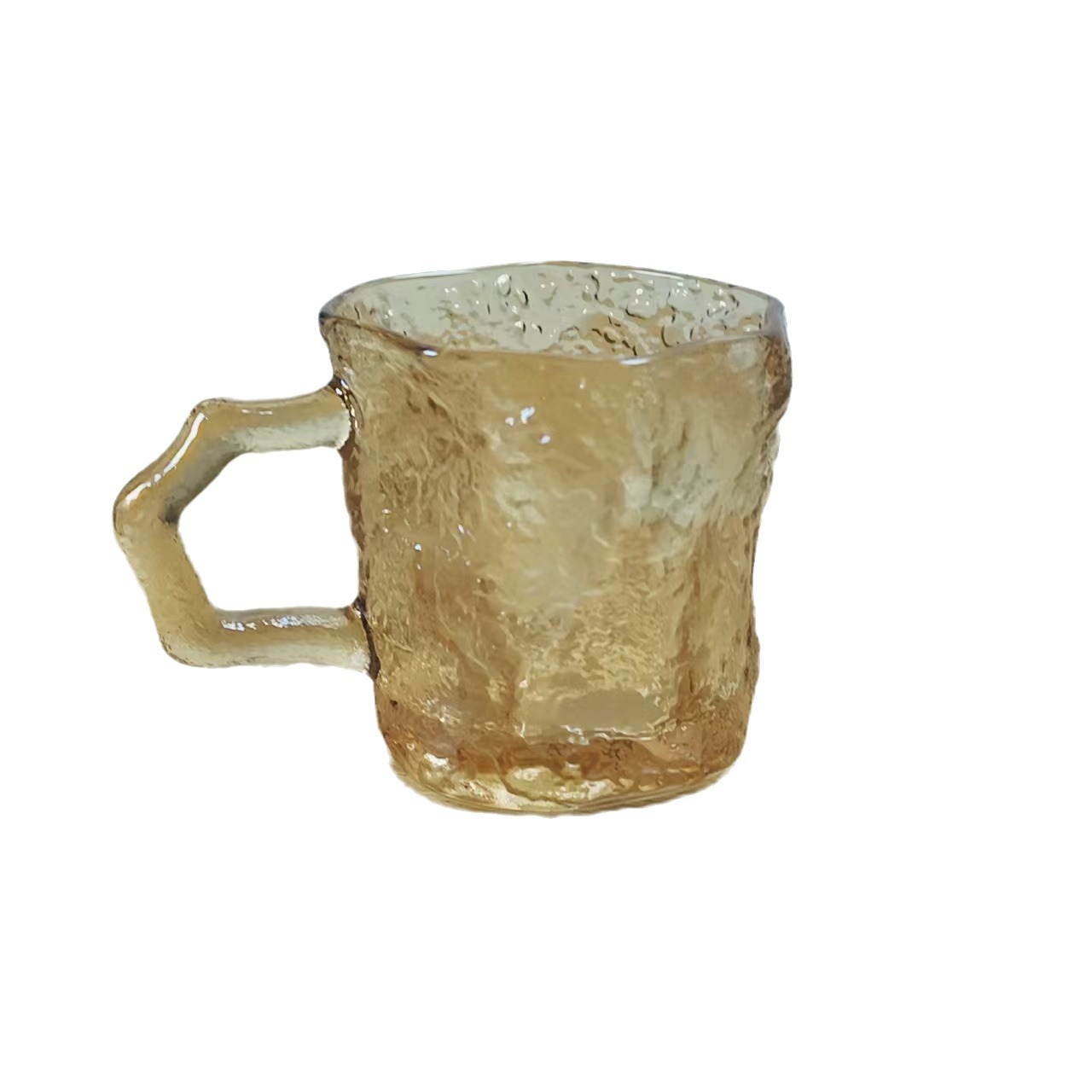 Ins-style rose red ribbon glacier glass cup, high appearance level, household beverage water cup, coffee cup, cold drink cup, milk cup Item Picture