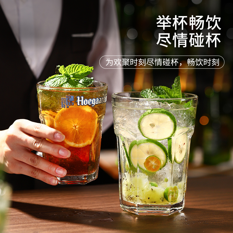 Ins-style internet-famous Mojito cup, restaurant water cup, super large glass cup, juice cup, fruit tea cup, Fujia cup 800ml details Picture