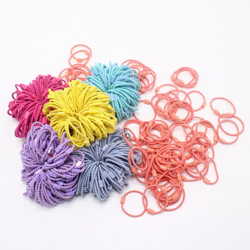 Children's hair bands, elastic colored threaded hair ties, diy cream glue jewelry accessories, hair ties, rubber bands, hair ties Specification drawing